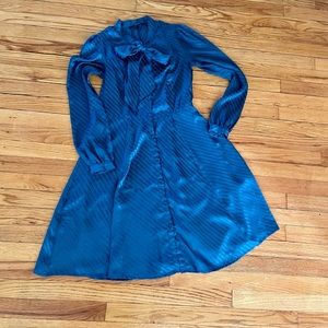 STUNNING 1940s Style Vero Moda Teal Dress